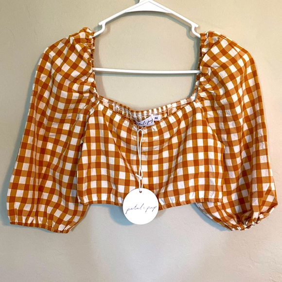 Petal & Pup Tops - NWT plaid crop
